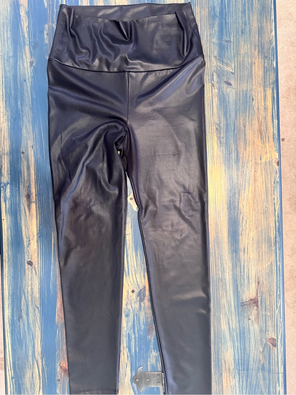 Forever 21 Black Faux Leather High-Waist Leggings